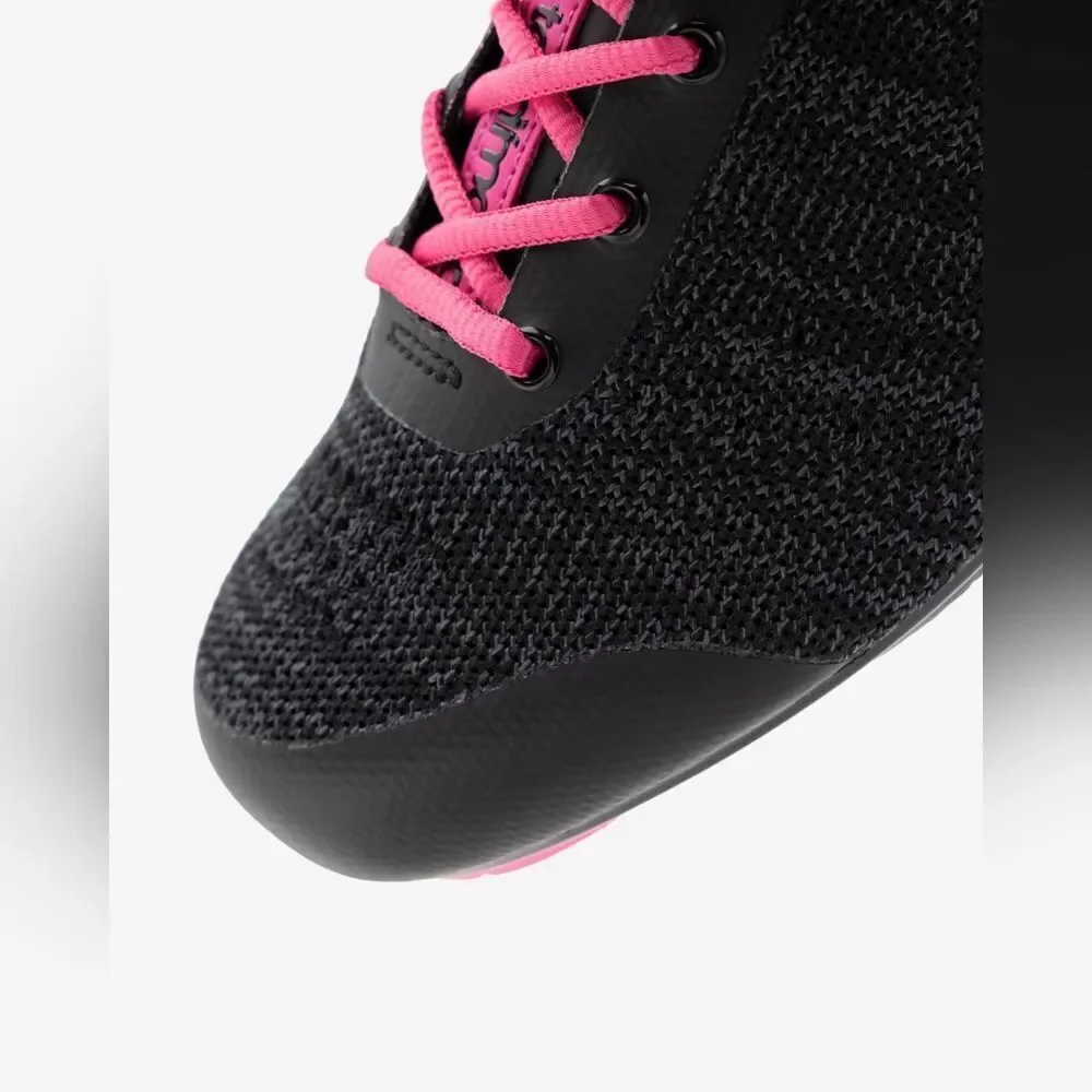 Tommaso Pista Aria‎ Knit cycling shoes Size 8 in Black /pink NWT and in box